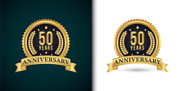 50 years anniversary logo template