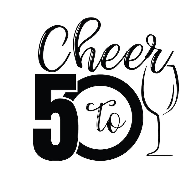 50th Birthday SVG design Hello Fifty