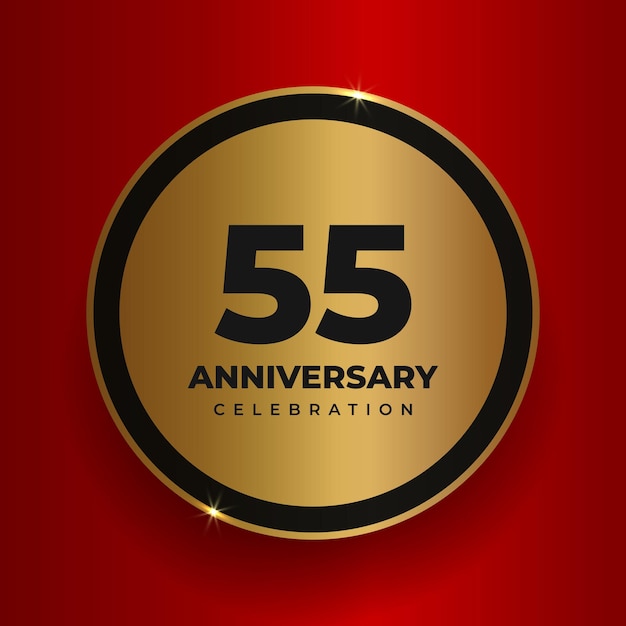 55 years anniversary celebration background