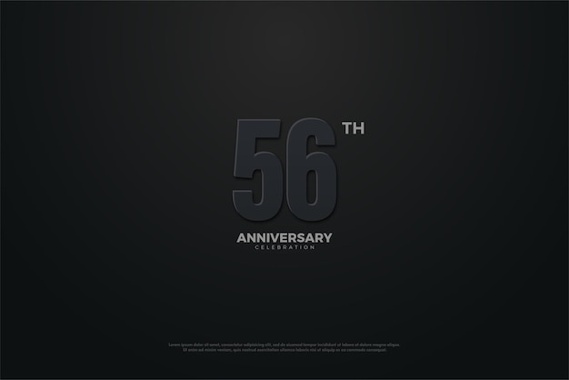 56th anniversary with dark concept.