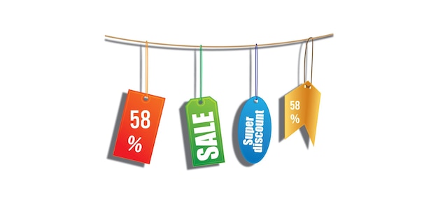 58 promotion sale label best offer free vector