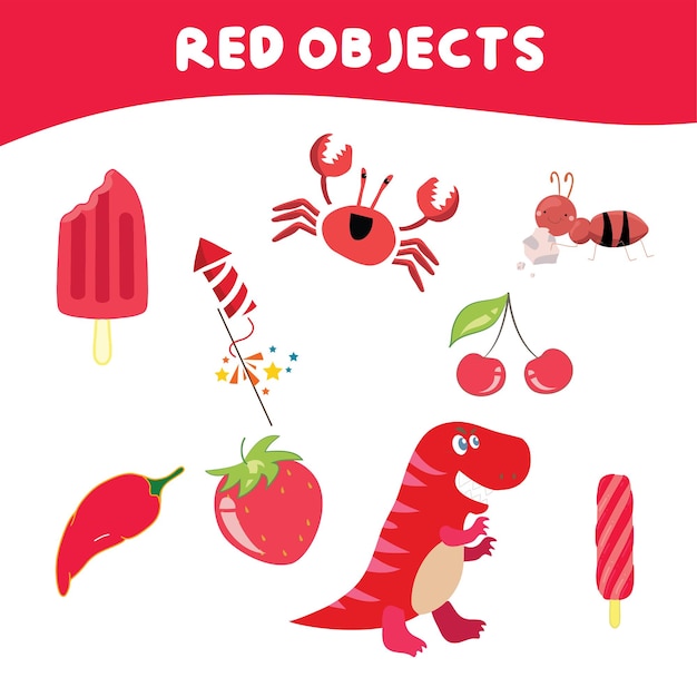 58 Red Objects