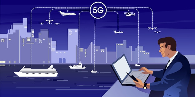 5G is the fifth generation wireless technology digital cellular as civil communication infrastructure.