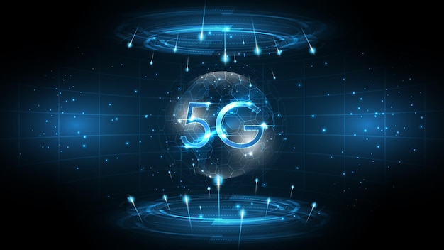 5G network wireless internet connecting, internet of things, communication network,High speed, broadband telecommunication