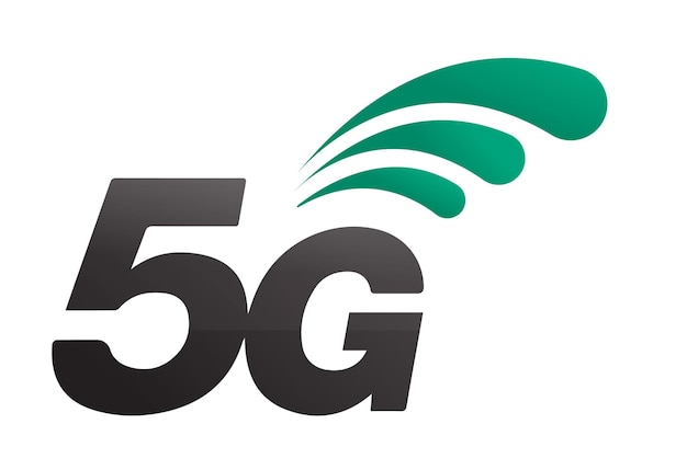 5th generation mobile network logotype isolated vector 5G icon high speed connection wireless systems sign telecommunications standard of faster Internet connection