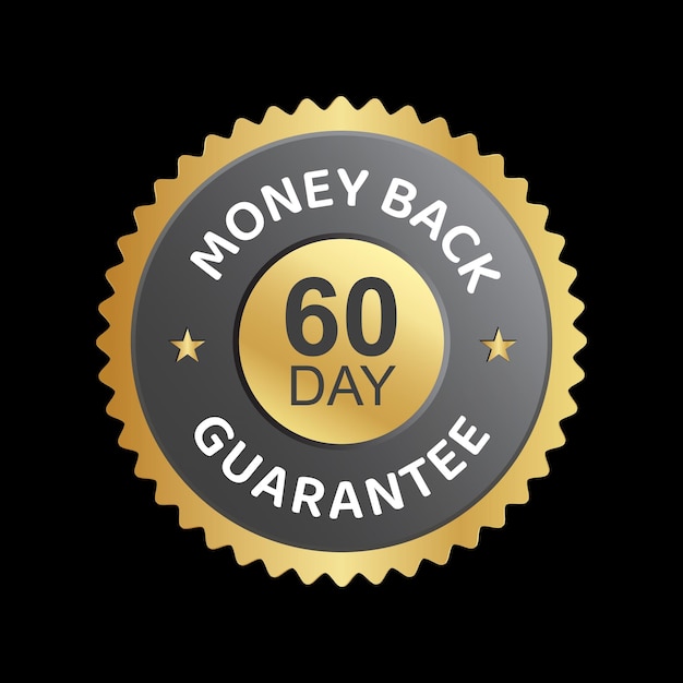 60 day money back guarantee vector trusts badge