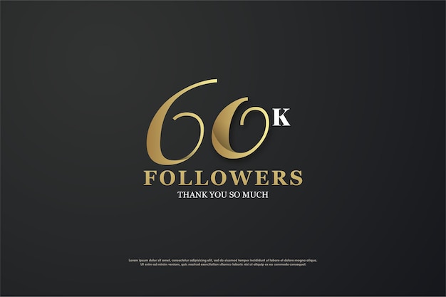 60k followers with unique numbers.