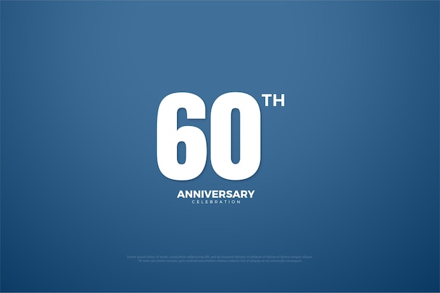 60th Anniversary with simple image.