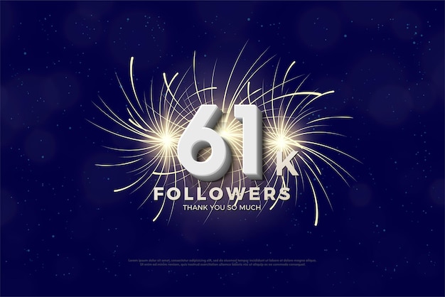 61k followers with a rousing spark of fireworks.