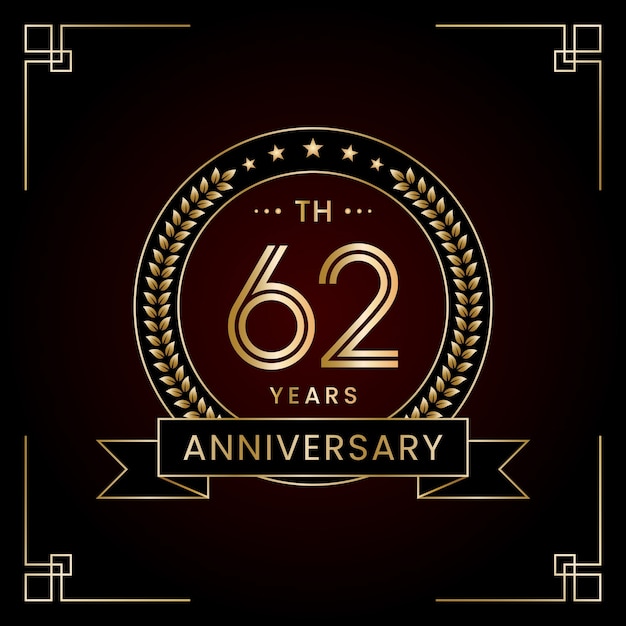 62th Anniversary Logo Design