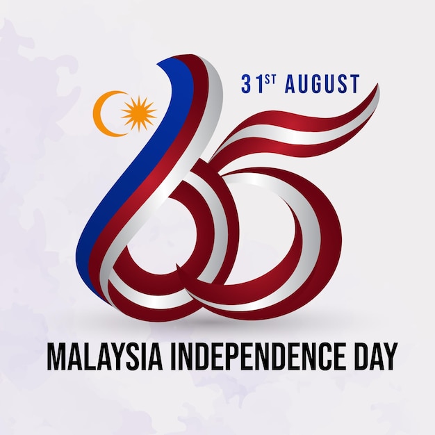 65th Malaysia independence day Logo design