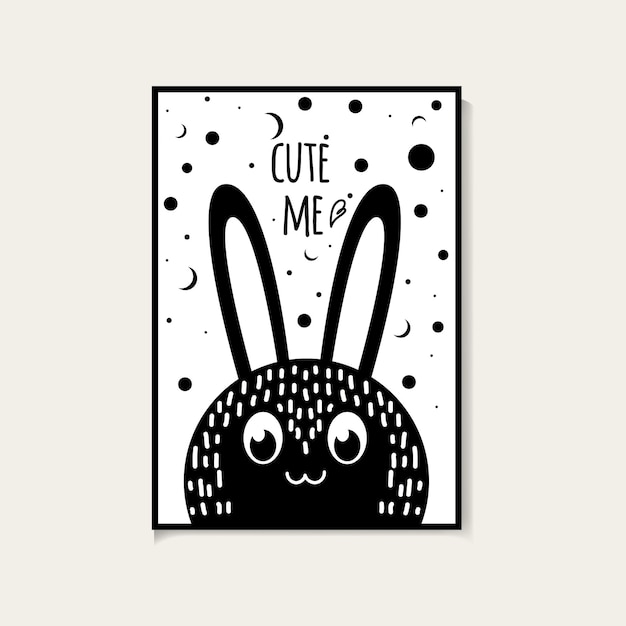 68. Cute me bunny Scandinavian posters