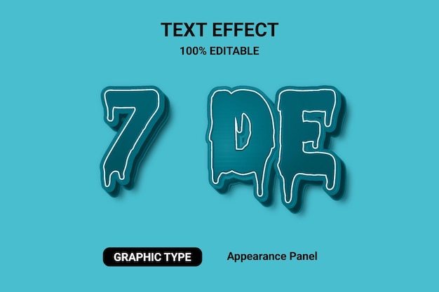 7 de 3d text effect