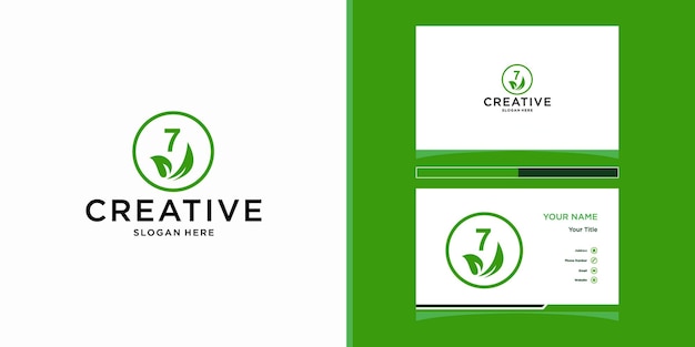 7 leaf logo design