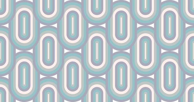 70's Retro Seamless Pattern 60s and 70s Aesthetic Style