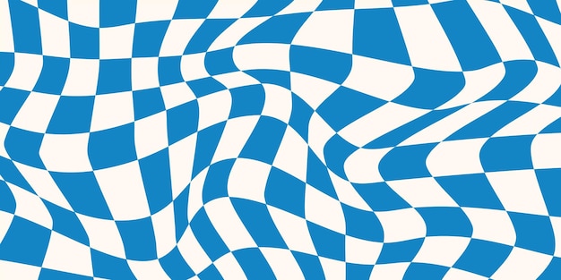 70s checkerboard background in retro hippie style