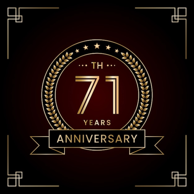 71th Anniversary Logo Design