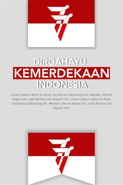 77th Indonesian Independence Day Translate Happy Independence Day of the Republic of Indonesia