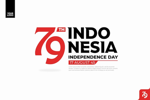 79th Indonesia Independence Day Logotype