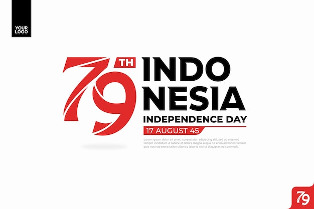 79th Indonesia Independence Day Logotype