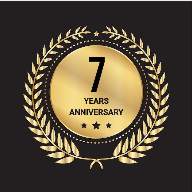 7th Years Anniversary Logo Design, 7 years anniversary