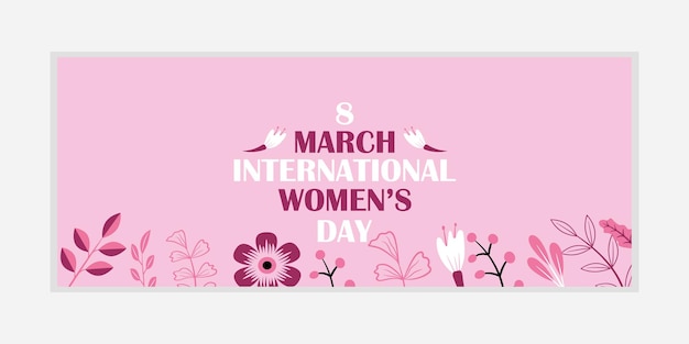 8 march womens Day greeting card and Happy Womens Day banner design