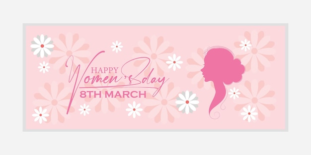 Vector 8 march womens day greeting card and happy womens day banner design