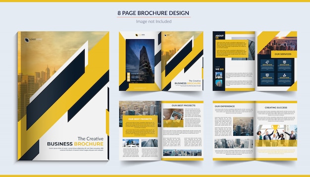 8 page business brochure Design