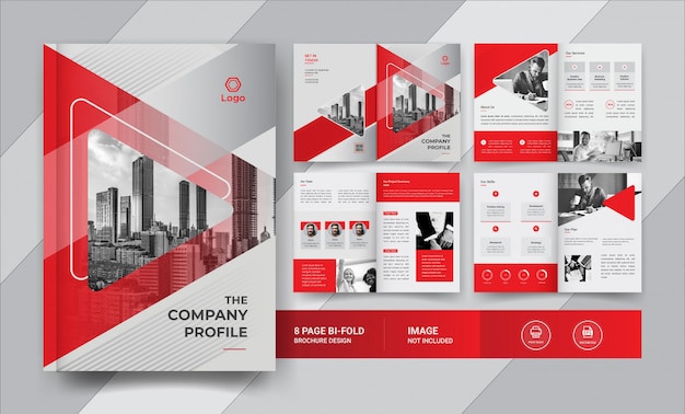 8 page  business brochure design