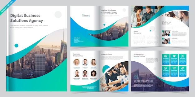 8 page business brochure template