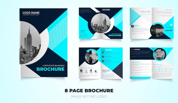 8 page creative bi-fold brochure