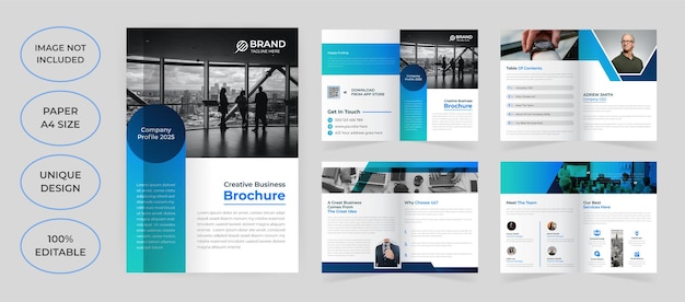 8 pages brochure template