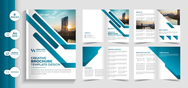 8 pages business brochure template