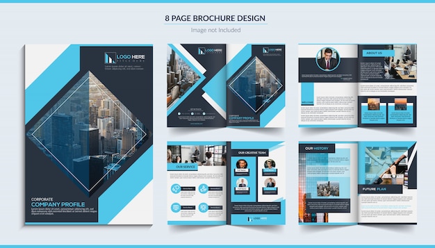 8 Pages Corporate Brochure design