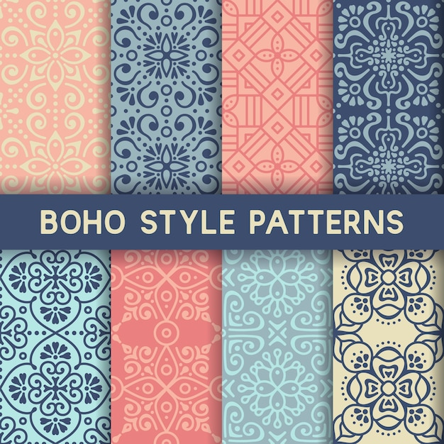 8 patterns with ornamental elements