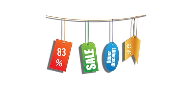 83 promotion sale label best offer free vector