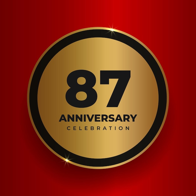 87 years anniversary celebration background