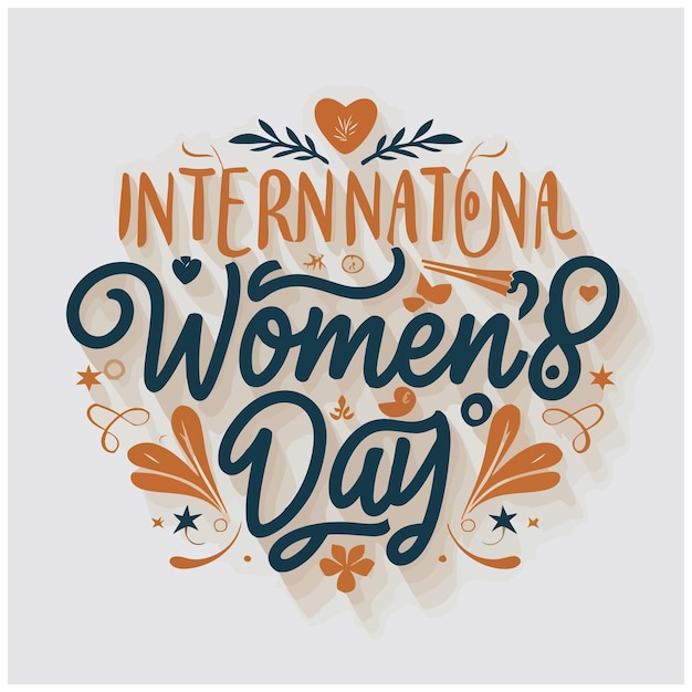 8th March International Woman Day T Shirt and Social Media Post Design