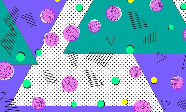 90s pattern Pop art color background