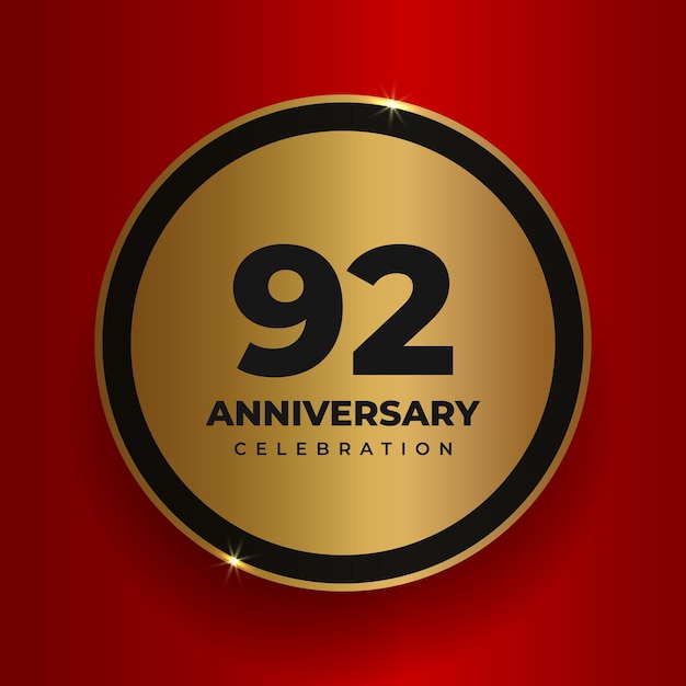 92 years anniversary celebration background