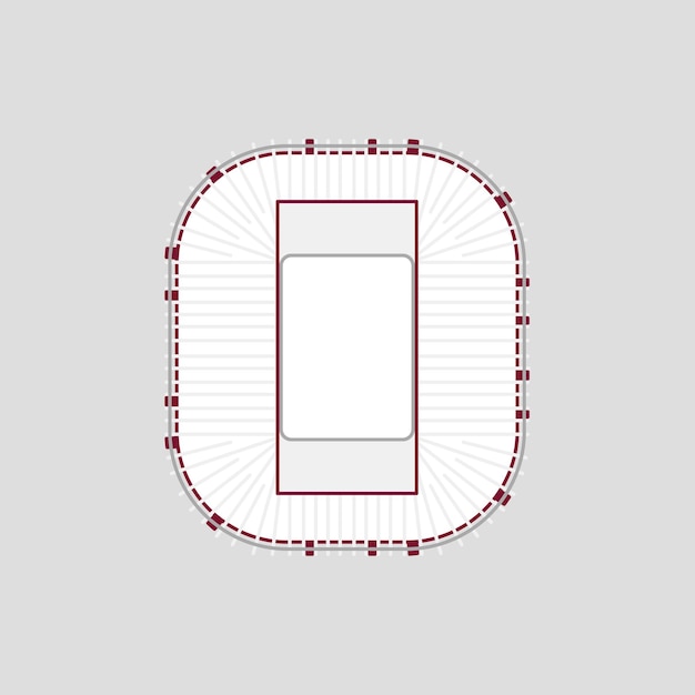 974 Stadium World Cup Qatar 2022 outline icon