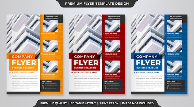 a4 business flyer template use for company brochure