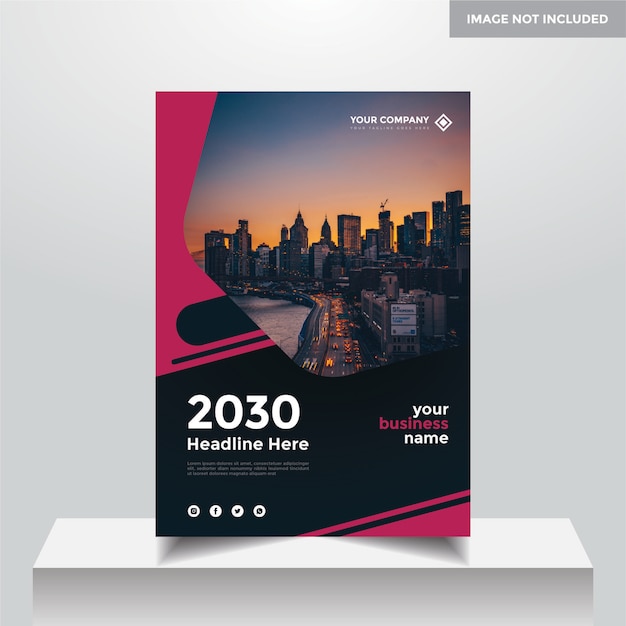 A4 Corporate business cover design template