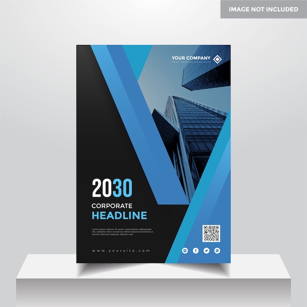 A4 Corporate business cover design template