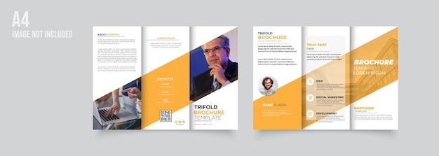 A4 Trifold Brochure design template