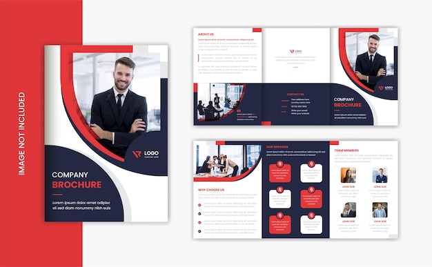 A5 corporate brochure design trifold