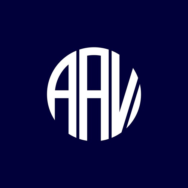 Vector aav circle logo design