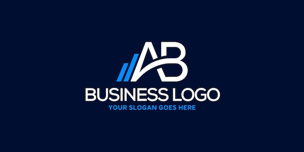 ab business growth logo design