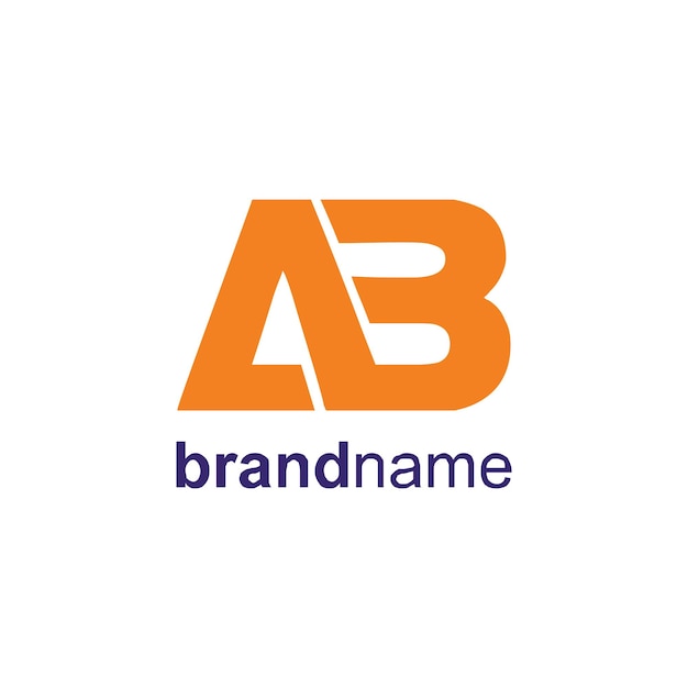 AB lettering logo is simple easy to understand and authoritative