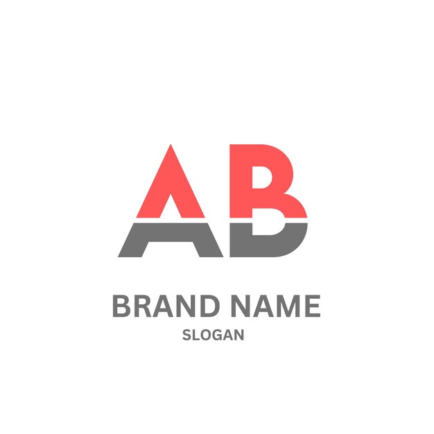 Vector ab731 letter ab logo design